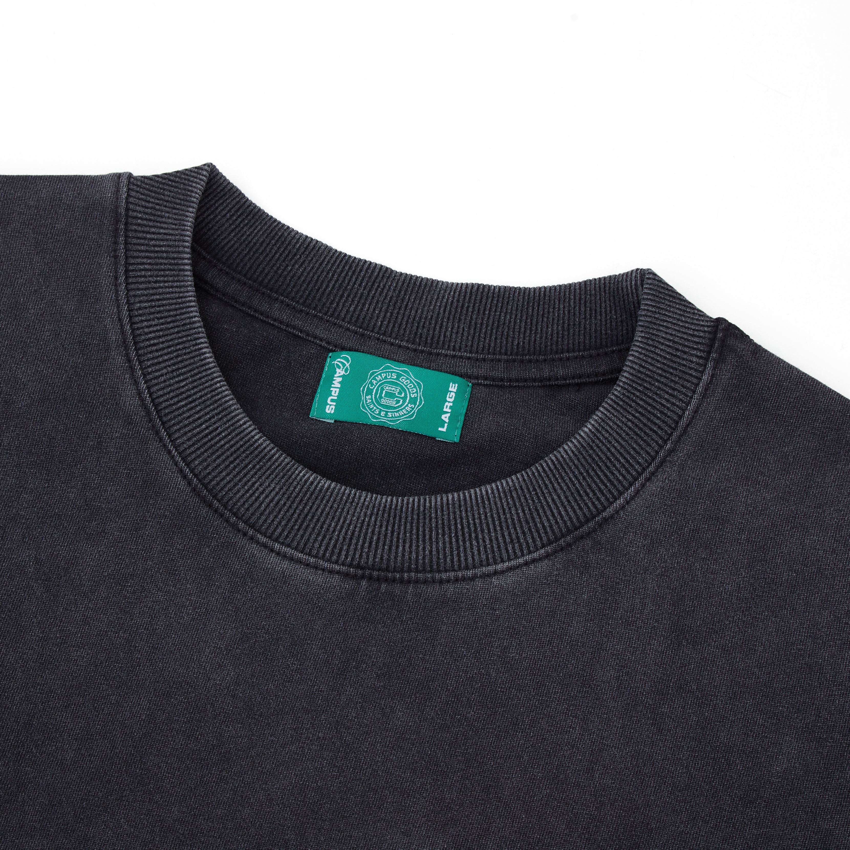 Fumes Crop Tee (Vintage Black)